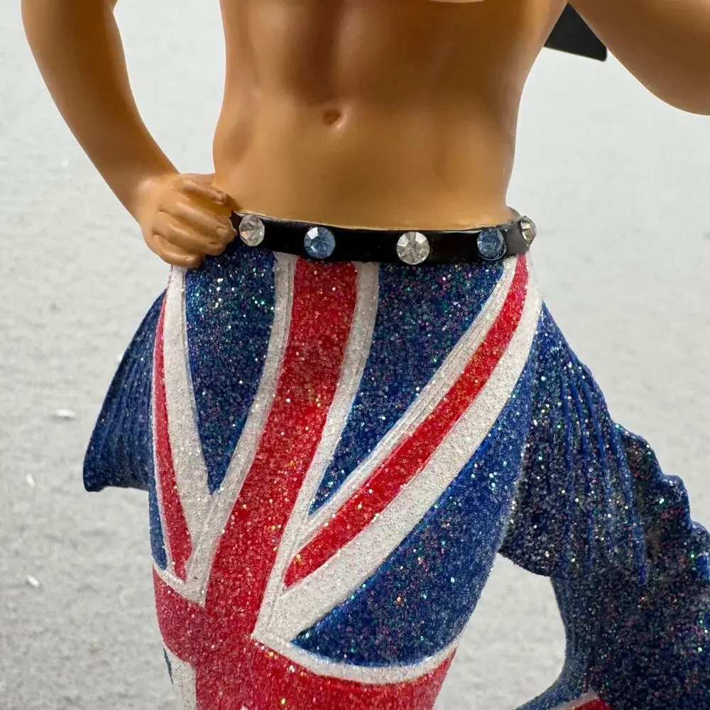 December Diamonds Union Jack Merman Ornament 55-55014 2016 Boxed UK Flag Retired